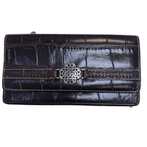 Brighton Brown Coco Embossed Wallet